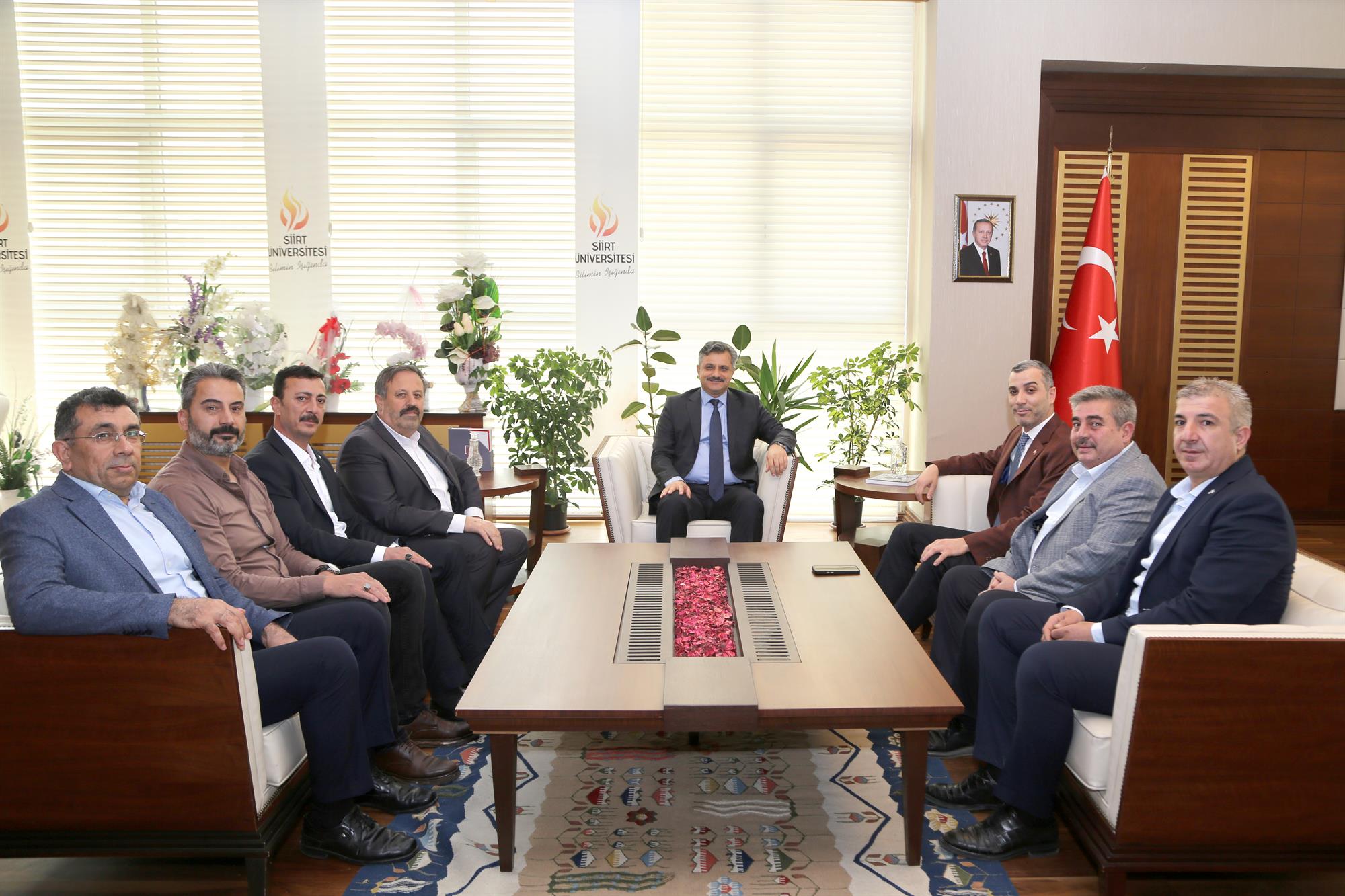 Milliyetçi Hareket Partisi İl Başkanından Rektörümüz Prof. Dr. Nihat Şındak’a Ziyaret