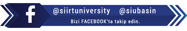 Siirt Üniversitesi facebook hesabı
